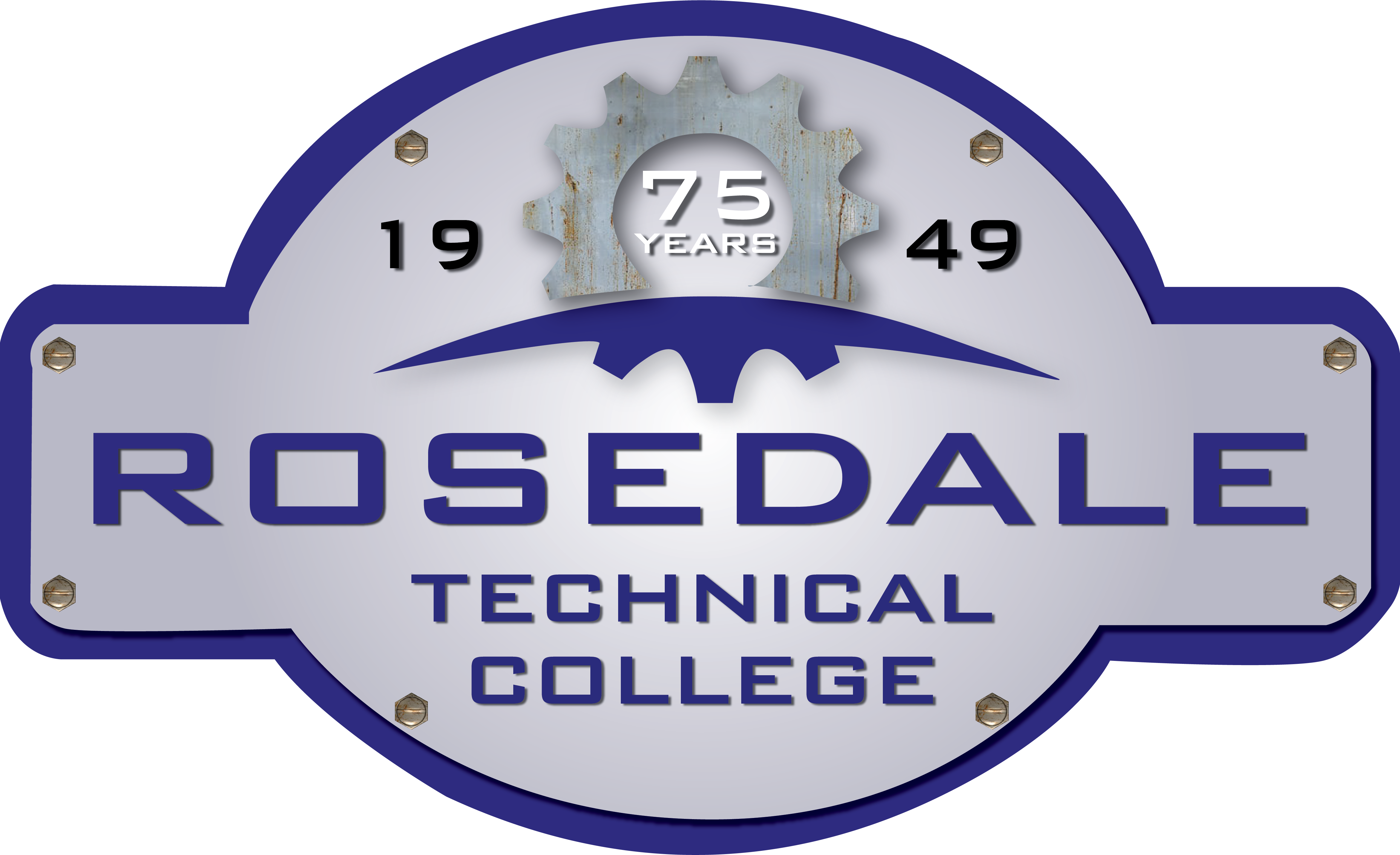 Rosedale Tech 75th Anniversary logo