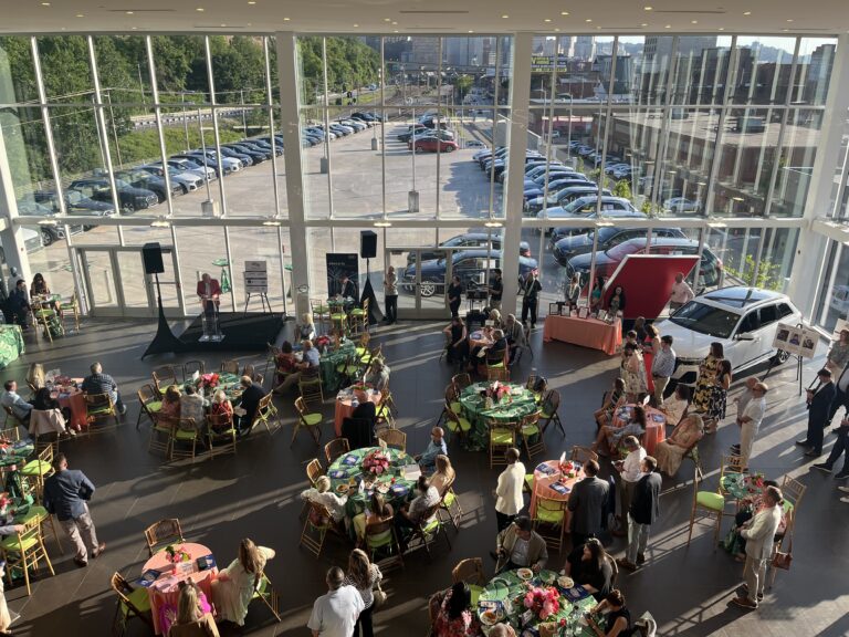 An overhead shot of Rosedale Tech's 75th Anniversary Celebration