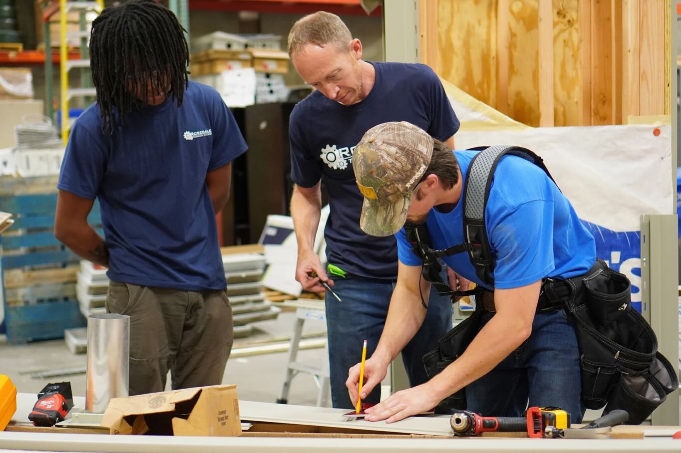 Carpentry_instructor and students